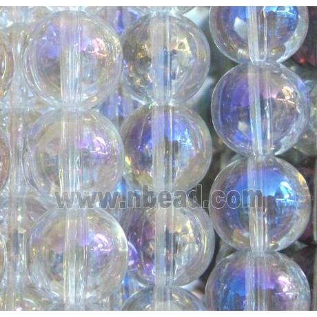 round glass crystal beads, AB color