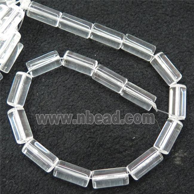 clear Crystal Glass tube beads
