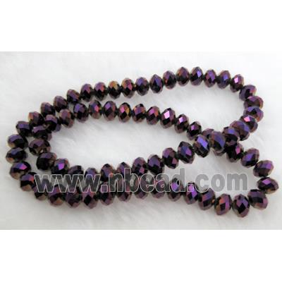 Crystal Glass Beads, Faceted Rondelle