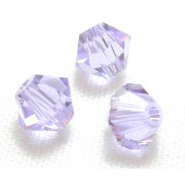 Chinese Crystal Beads, Bicone, Lavender