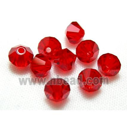 Chinese Crystal Beads, bicone, ruby
