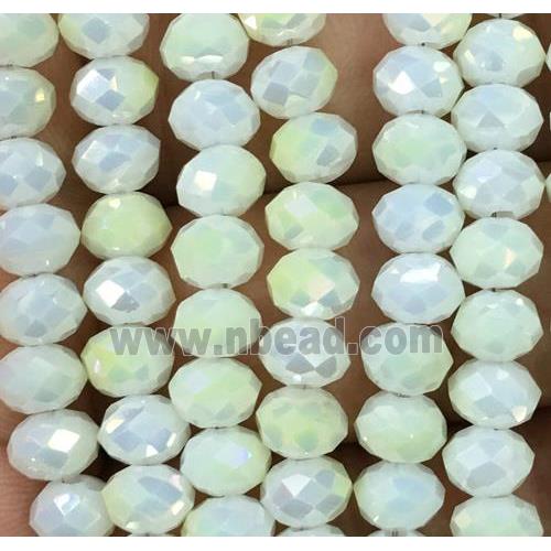 chinese crystal glass beads, faceted rondelle