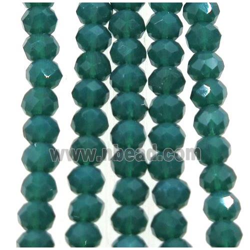 dp.green chinese crystal glass beads, faceted rondelle