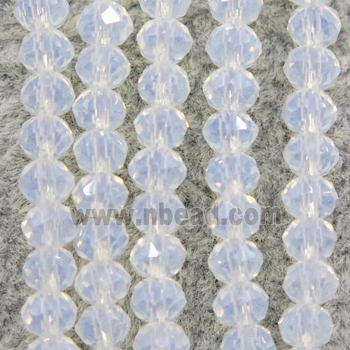 opalite chinese crystal glass beads, faceted rondelle