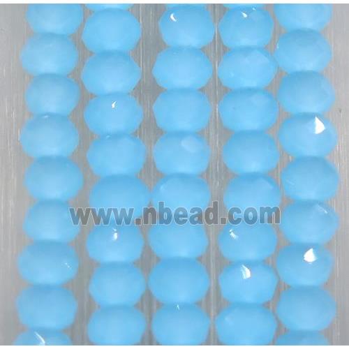 blue chinese crystal glass beads, faceted rondelle
