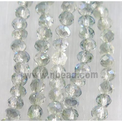 chinese crystal glass bead, faceted rondelle