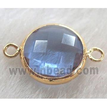 Chinese crystal glass connector Button