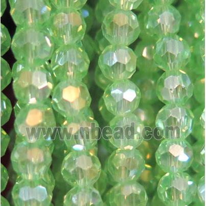 chinese crystal bead, faceted round AB color