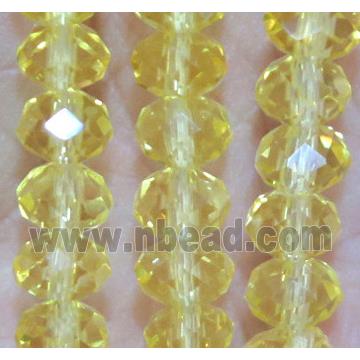 chinese crystal bead, faceted rondelle
