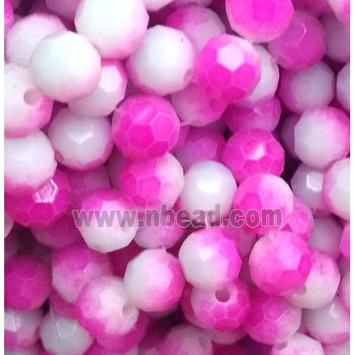 chinese crystal glass bead, faceted round
