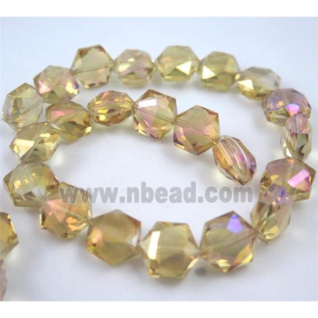 Chinese Crystal Beads, Faceted, AB color