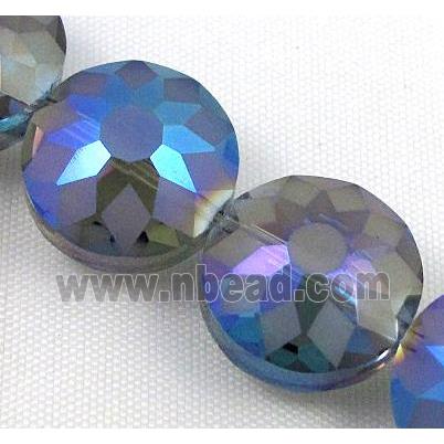 cut glass crystal bead, sun flower