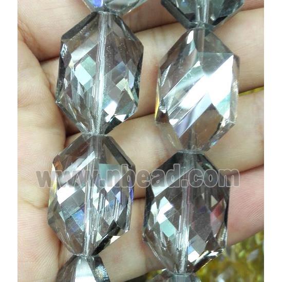 Chinese crystal bead, faceted