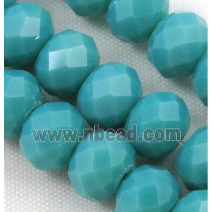 Chinese crystal glass bead, Faceted rondelle