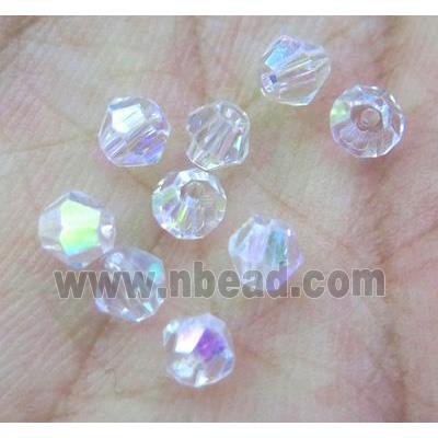 chinese crystal bead, bicone, AB color