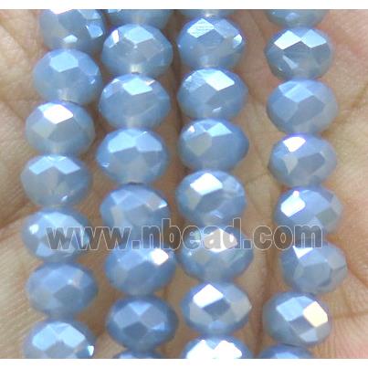 Chinese crystal glass bead, faceted rondelle