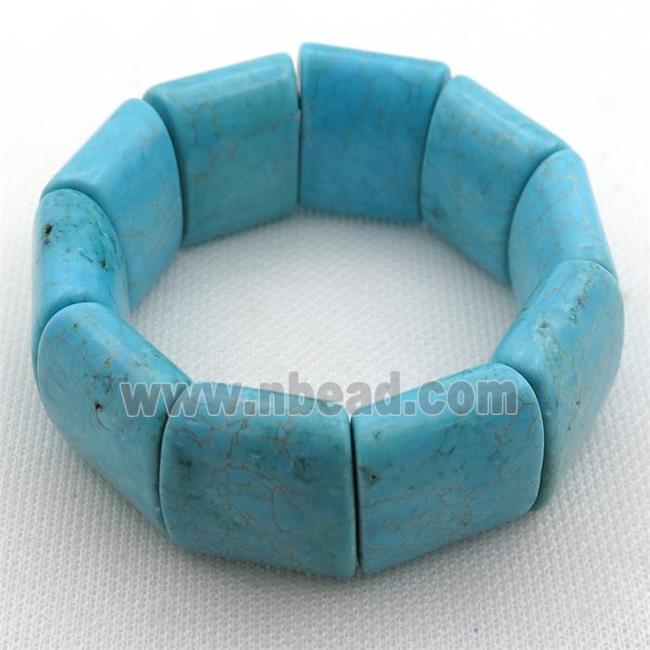 Magnesite Turquoise stretchy Bracelets
