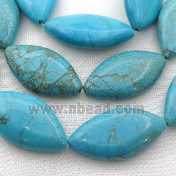 Magnesite Turquoise Beads, horse eye