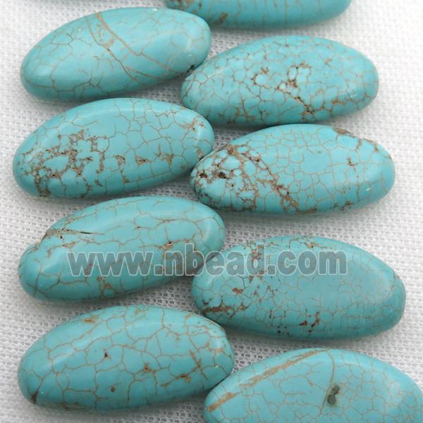 Magnesite Turquoise beads, topdrilled
