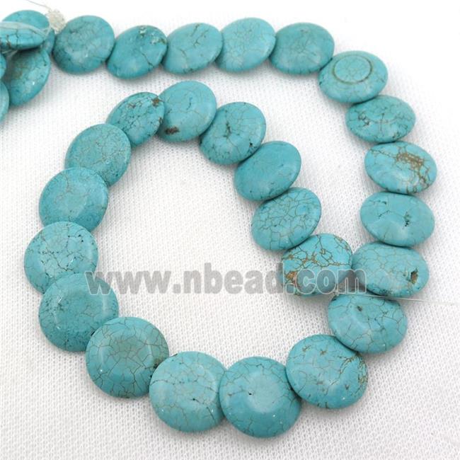 Magnesite Turquoise circle beads