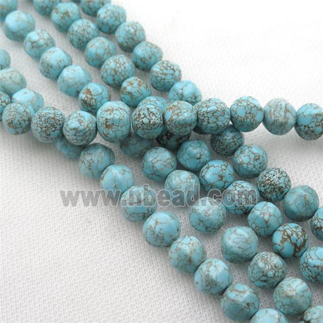 Magnesite Turquoise lantern beads
