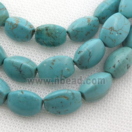 Magnesite Turquoise beads, lantern