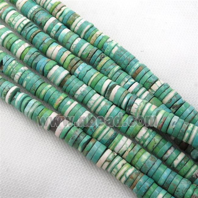 green Magnesite Turquoise beads, heishi