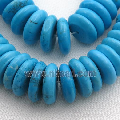 blue Magnesite Turquoise heishi beads