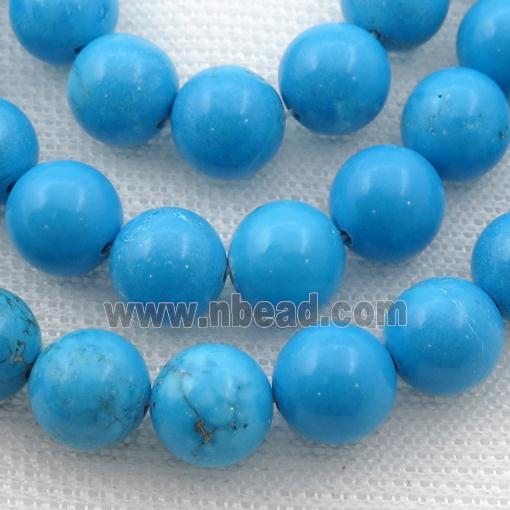 round blue Magnesite Turquoise beads