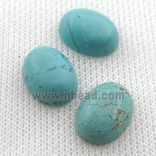 Magnesite Turquoise cabochon, oval
