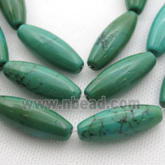 green Sinkiang Turquoise rice Beads
