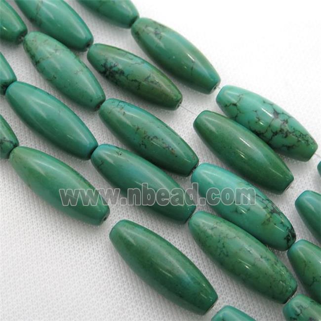 green Sinkiang Turquoise rice Beads