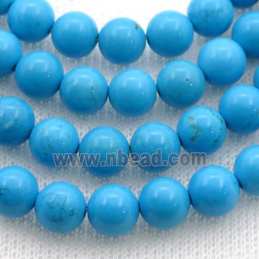 blue round Sinkiang Turquoise beads