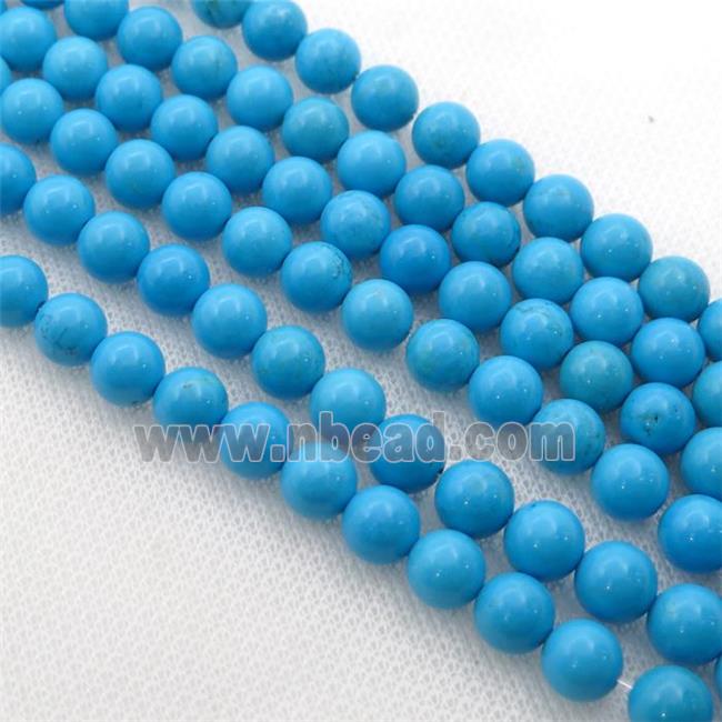 blue round Sinkiang Turquoise beads