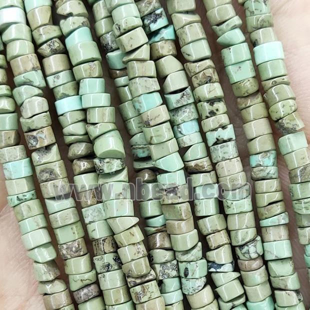 green Magnesite Turquoise heishi spacer beads