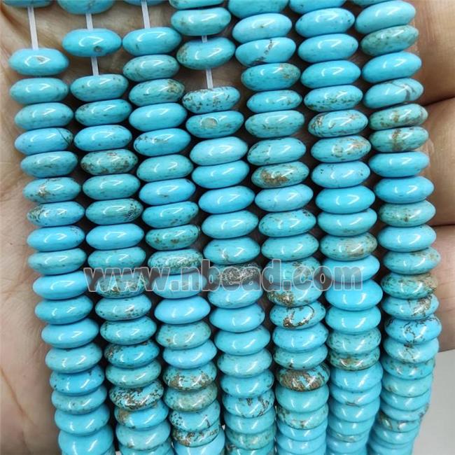 Blue Magnesite Turquoise Beads Saucer