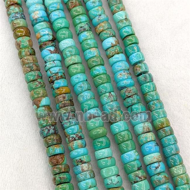 Natural Chinese Hubei Turquoise Heishi Beads