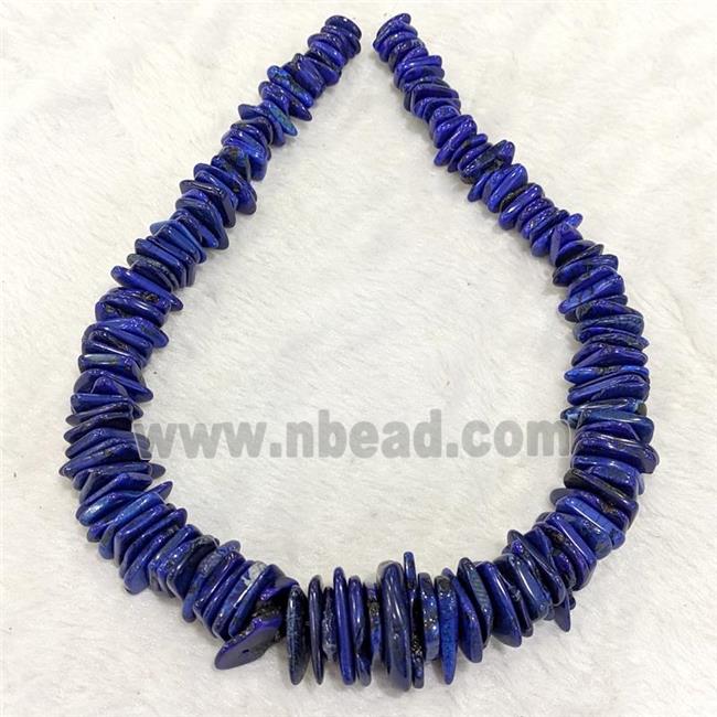 Magnesite Turquoise Beads Freeform Lapis Blue Dye Graduated