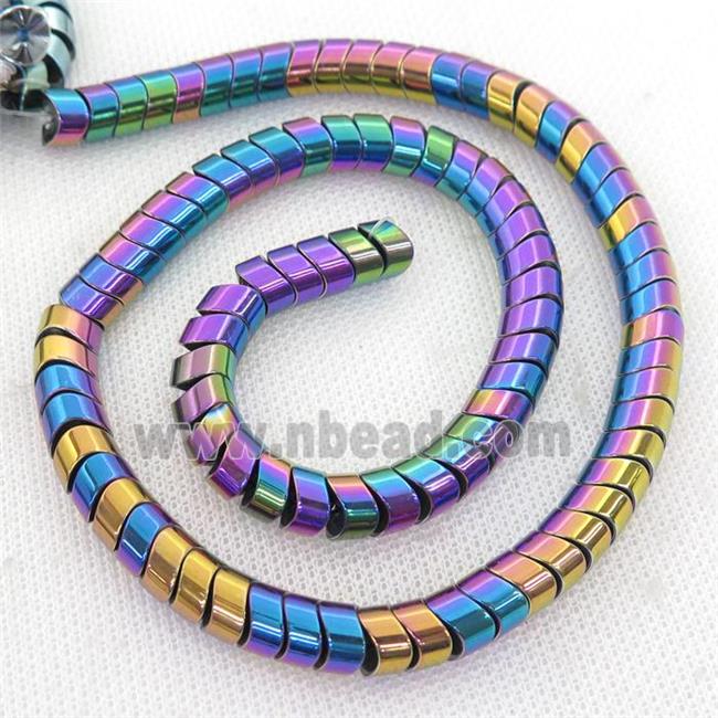 rainbow Hematite wave Beads, snakeskin