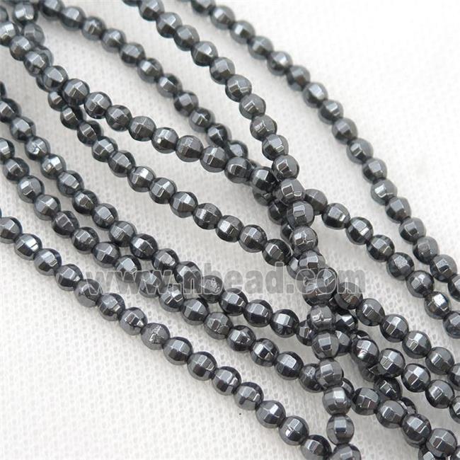 black Hematite lantern beads