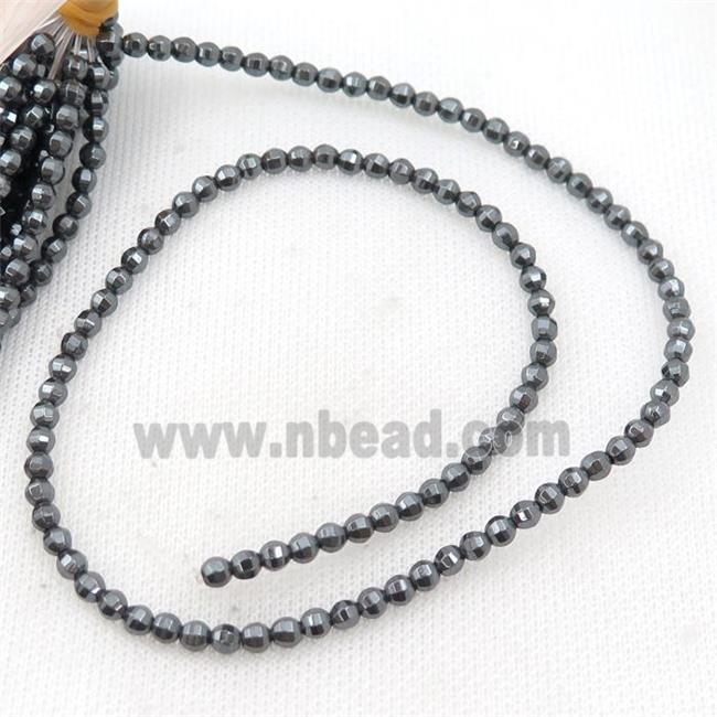 black Hematite lantern beads
