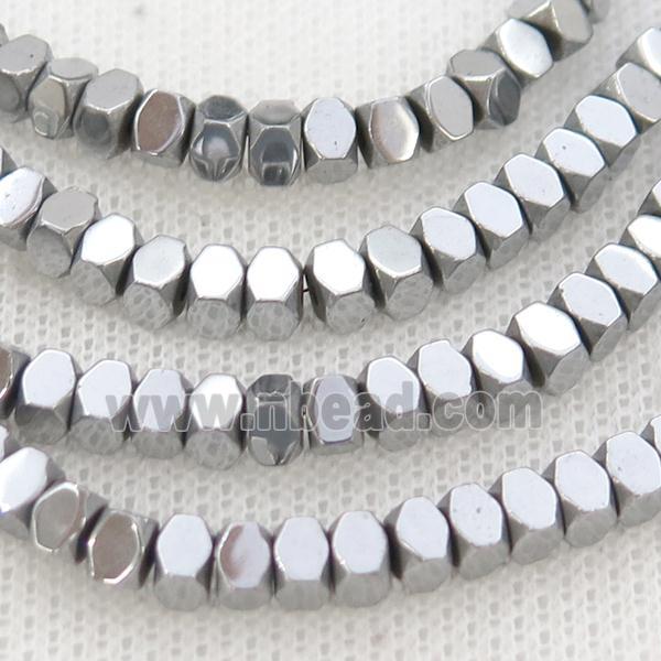 Hematite Beads Platinum