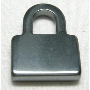 Black Hematite Lock Pendants