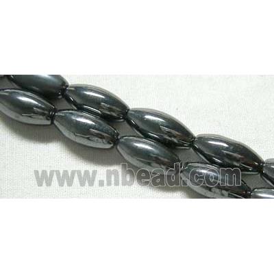 Magnetic Hematite bead, oval