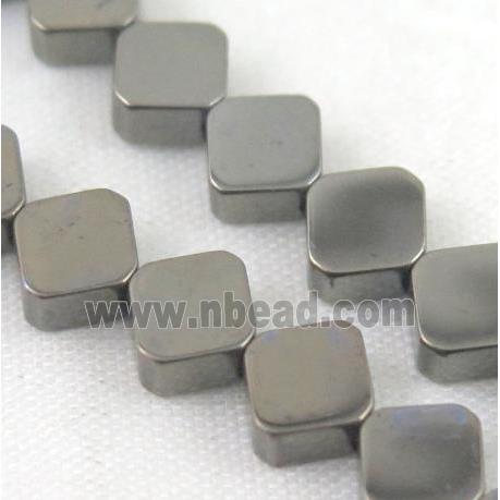 hematite square beads