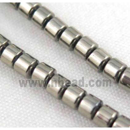 hematite tube beads, pyrited color