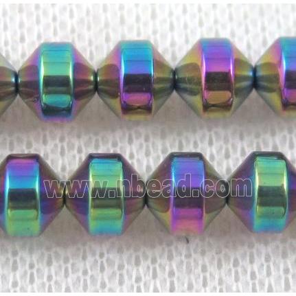 rainbow hematite awl beads