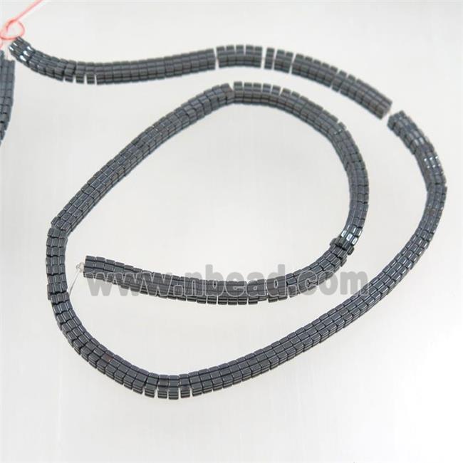 black Hematite square beads