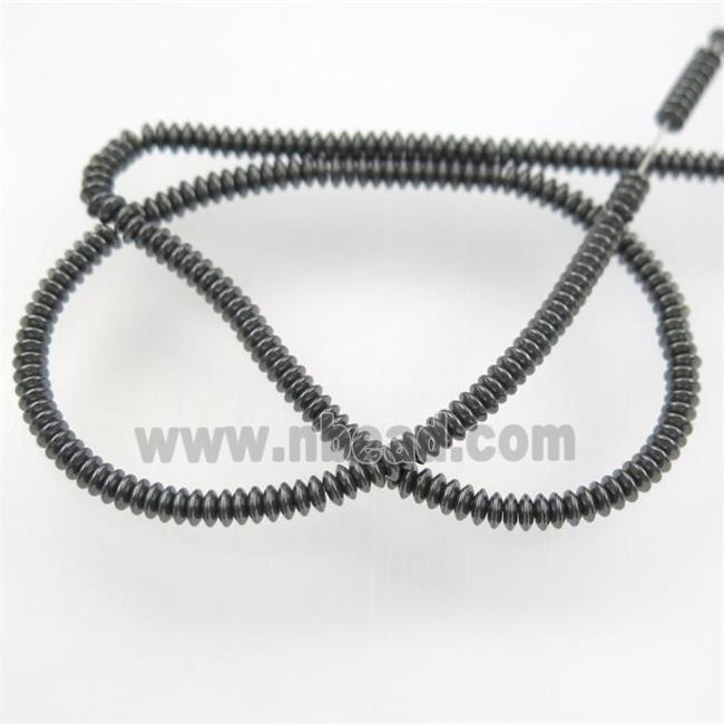 black Hematite heishi beads