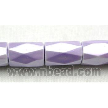 Hematite Magnetic Facet Tube Beads